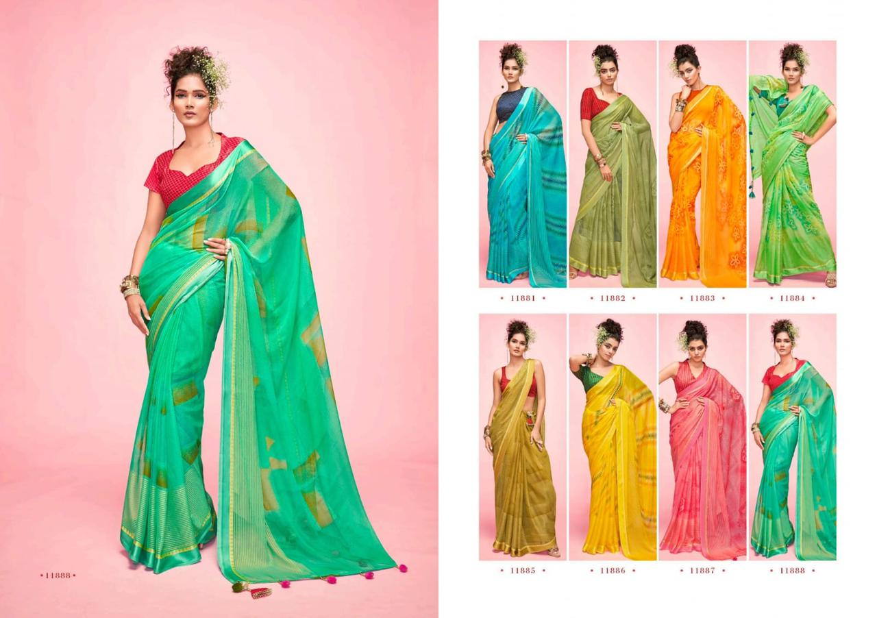 5D DESIGNER CANDY Fancy Regular Wear Printed Designer Saree Collection